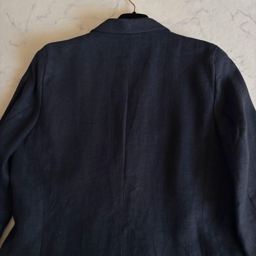 専用 Burberrys リネン100% ダブル テーラードジャケット 11号