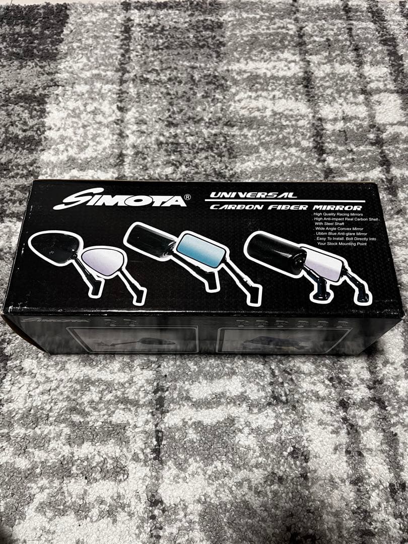 SIMOTA シモタ カーボンミラー 10mm正ネジ 未使用