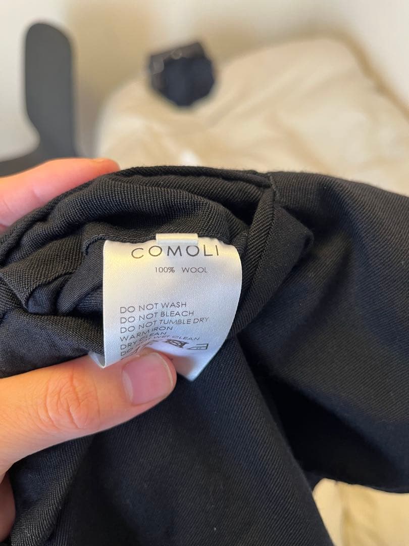 comoli ウールギャバジンジャケットNAVY 3