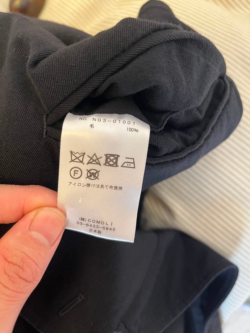 comoli ウールギャバジンジャケットNAVY 3