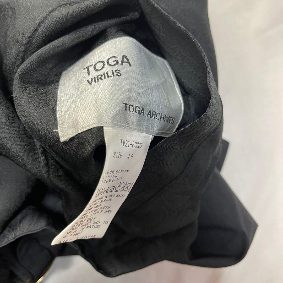 toga virilis 21ss ペイズリー ジャガード ブルゾン