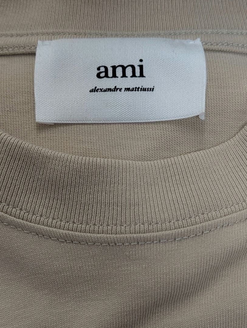 AmiParis アミパリス　Tシャツ　ベージュ　Sサイズ