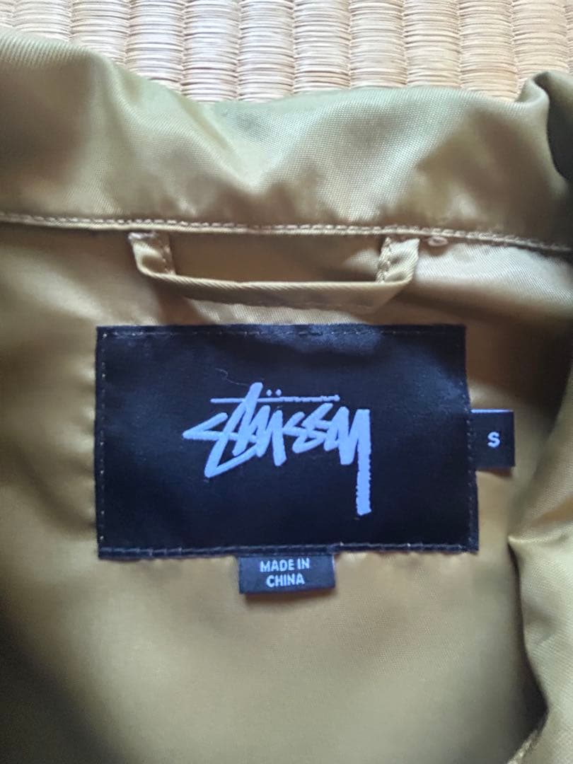 [美品]STUSSY ストゥーシー ミリタリージャケット　ゴールド　Sサイズ