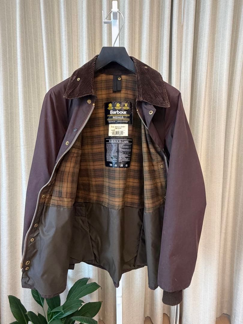 Barbour オイルドジャケット　BEDALE ブラウン　C38/97CM