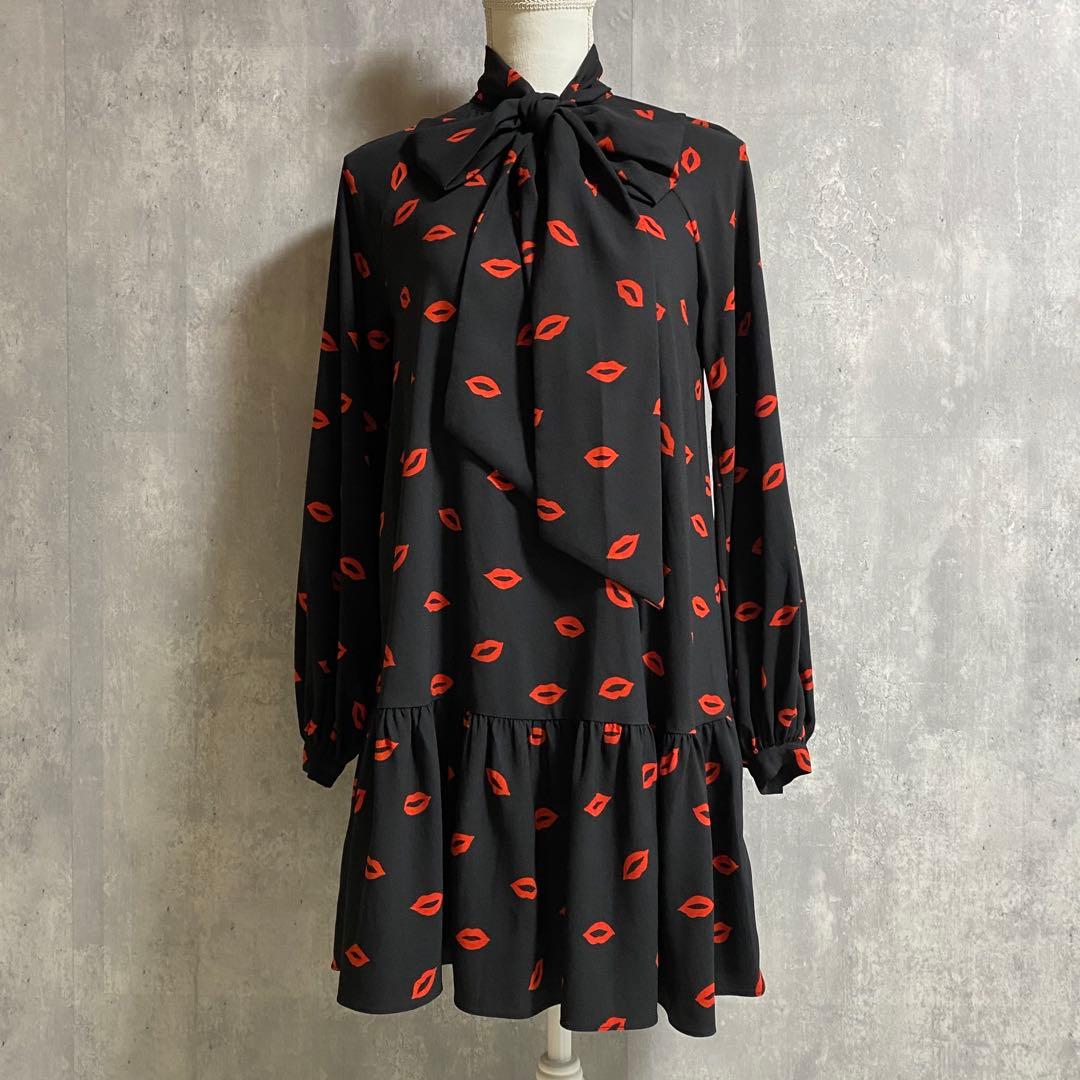 kate spade NEW YORK キス タイネック シフト ドレス XS