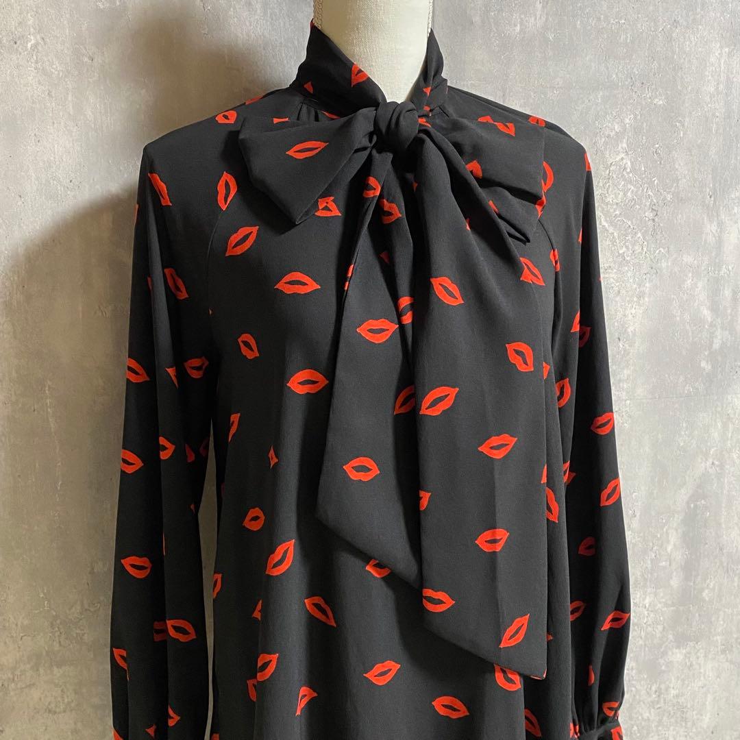 kate spade NEW YORK キス タイネック シフト ドレス XS