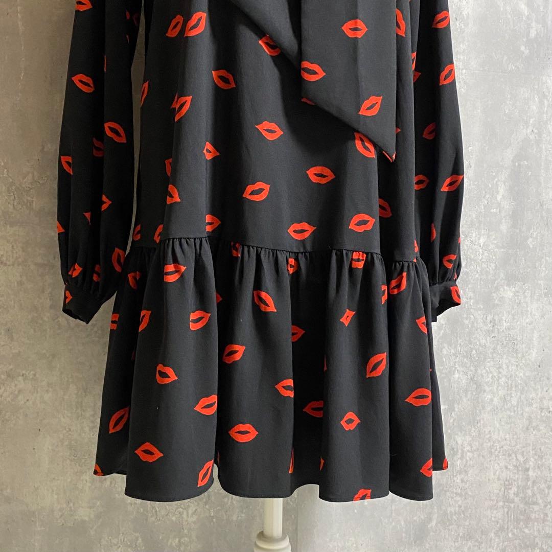 kate spade NEW YORK キス タイネック シフト ドレス XS