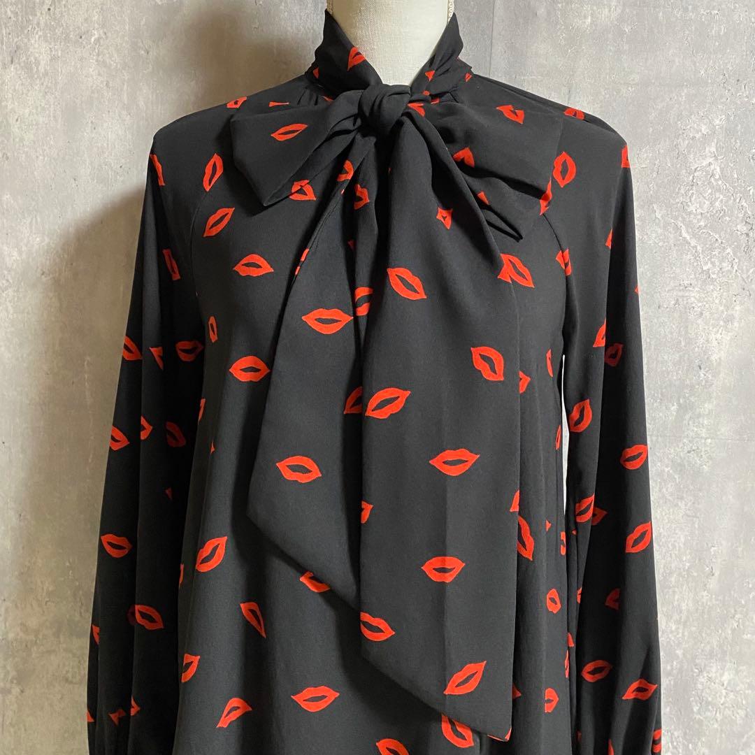 kate spade NEW YORK キス タイネック シフト ドレス XS