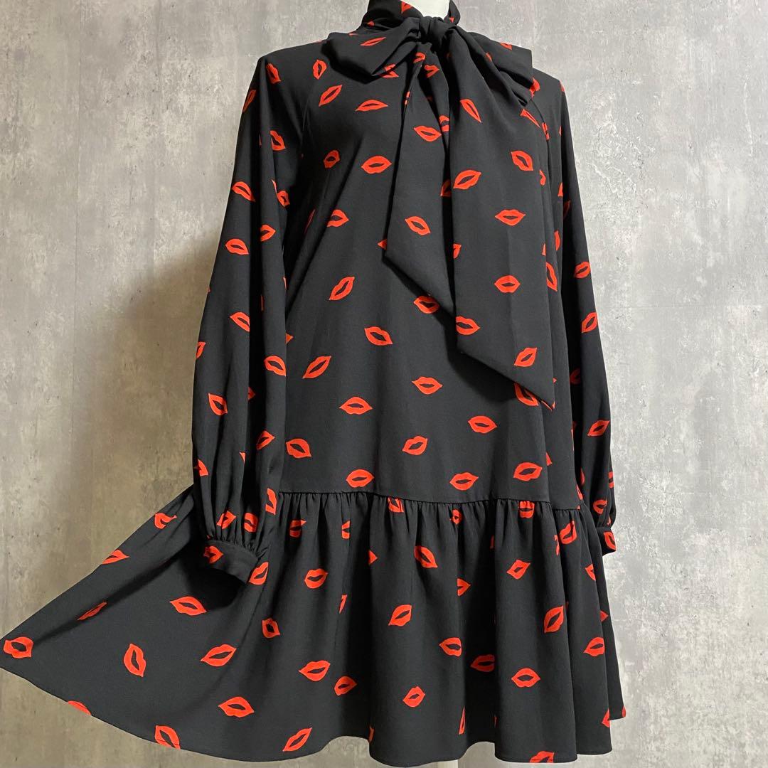 kate spade NEW YORK キス タイネック シフト ドレス XS