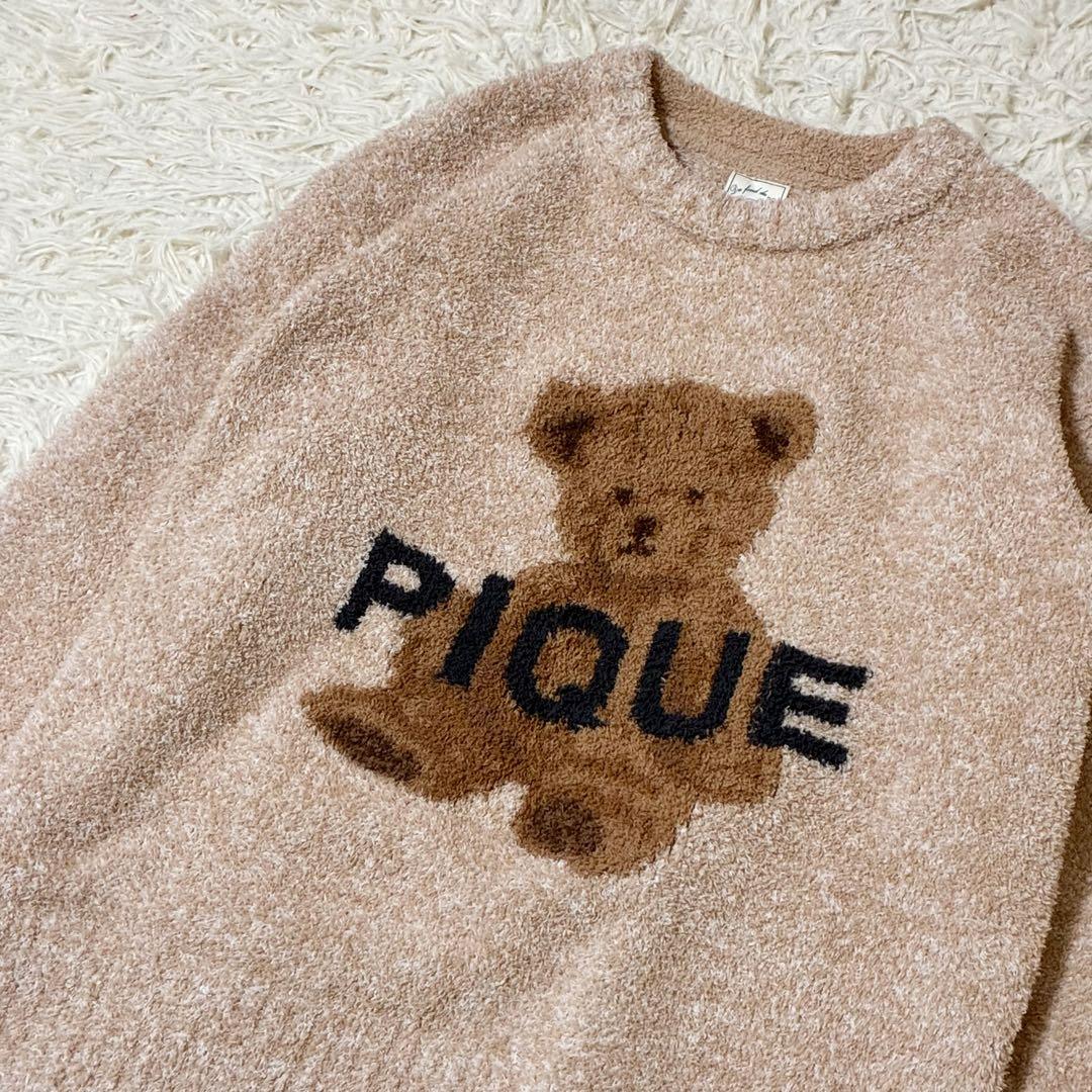 【美品】ジェラピケベアルームウェアgelato pique ベージュ上下セット