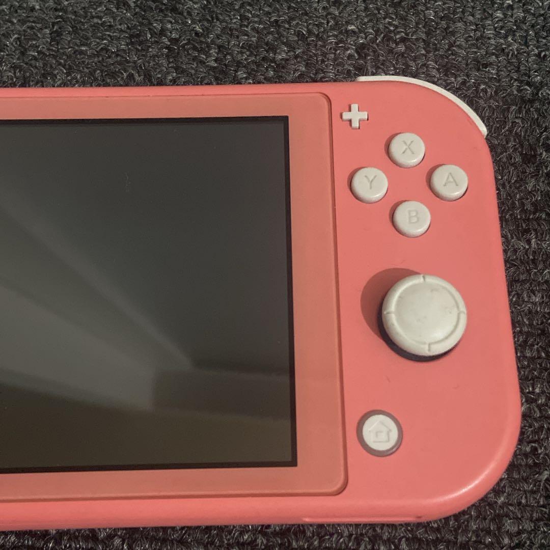 Nintendo Switch Lite 本体 箱付き 充電器 コーラル ピンク