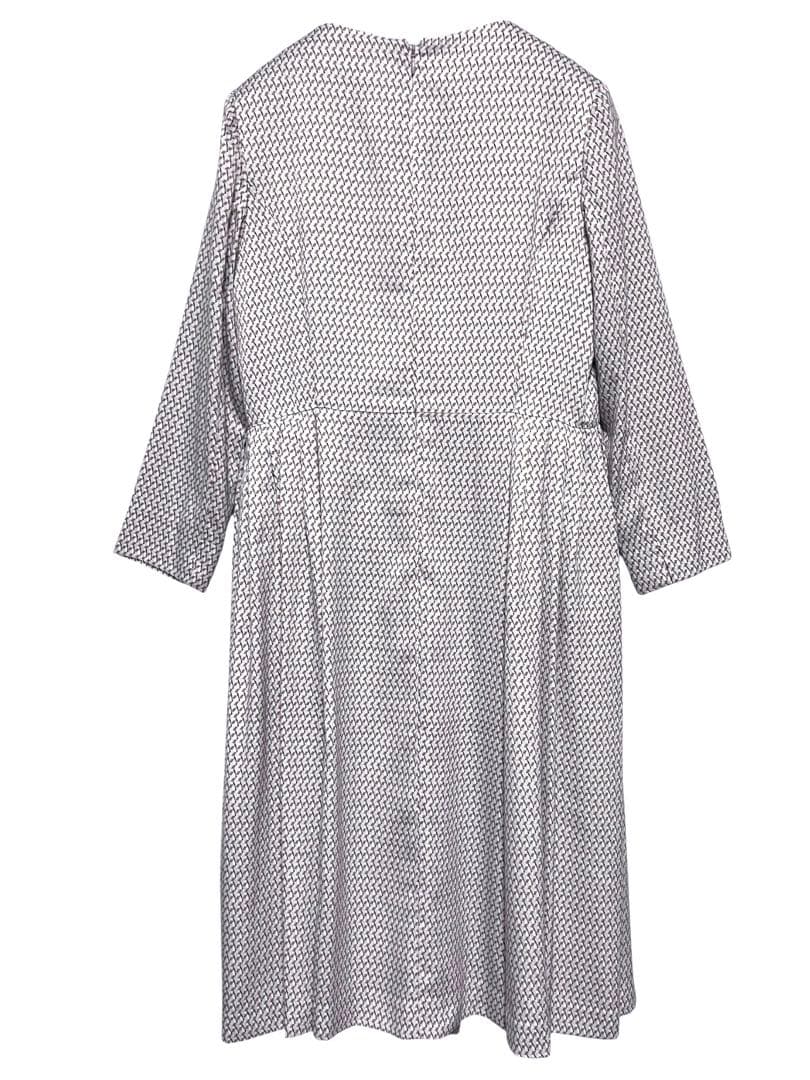 美品　AMACA アマカ　デザインワンピース　幾何学　サイズ38