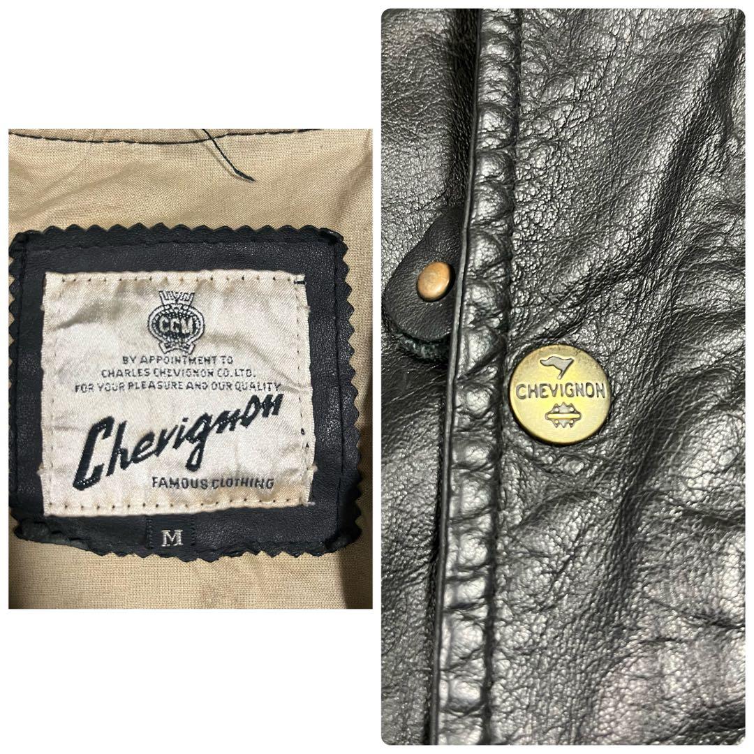 【シェビニオン】 80s genuine leather Mods coat