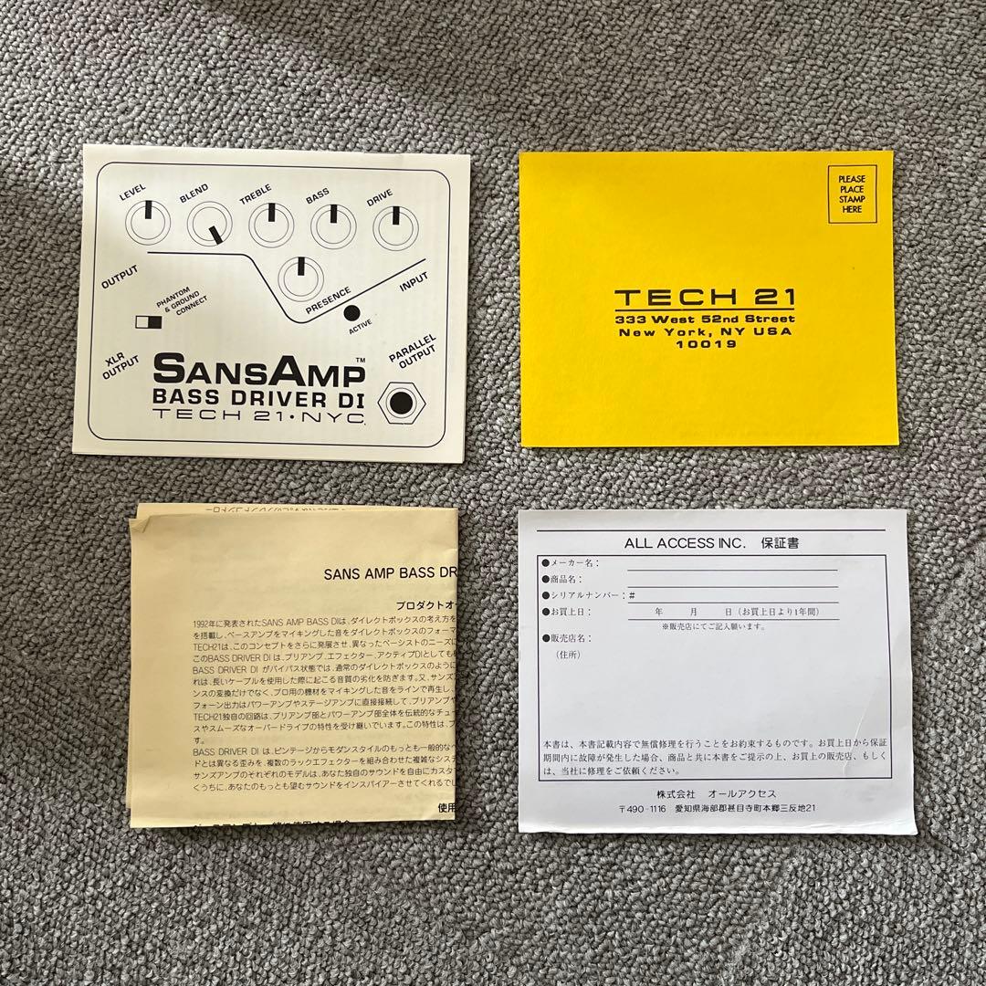 TECH 21 NYC SansAmp V1 前期 サンズアンプ