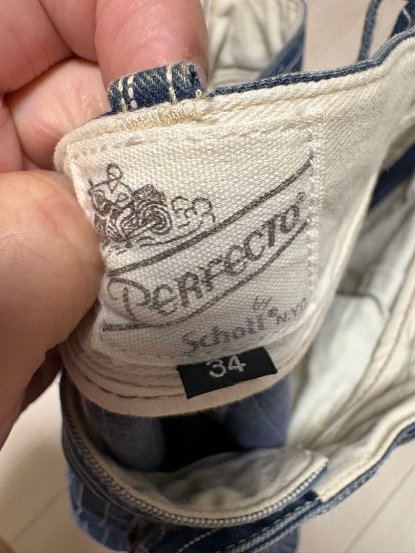 Schott ストライプ デニム ハーフパンツ　セット