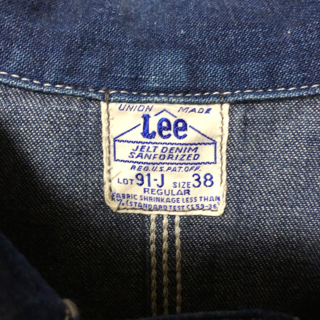 Lee 91-J ハウスタグ ユニオンメイド　復刻 カバーオール 濃紺 2412