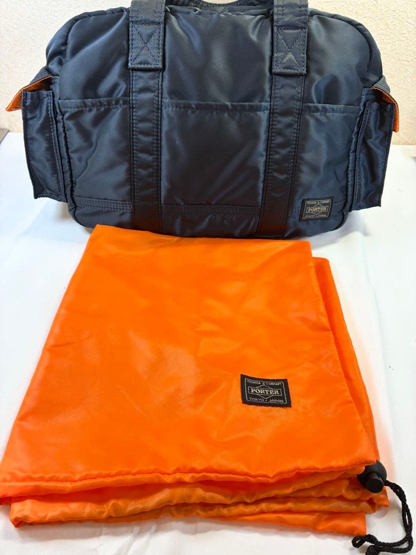 [未使用級] PORTER タンカー アイアンブルー ダッフルバッグ 521
