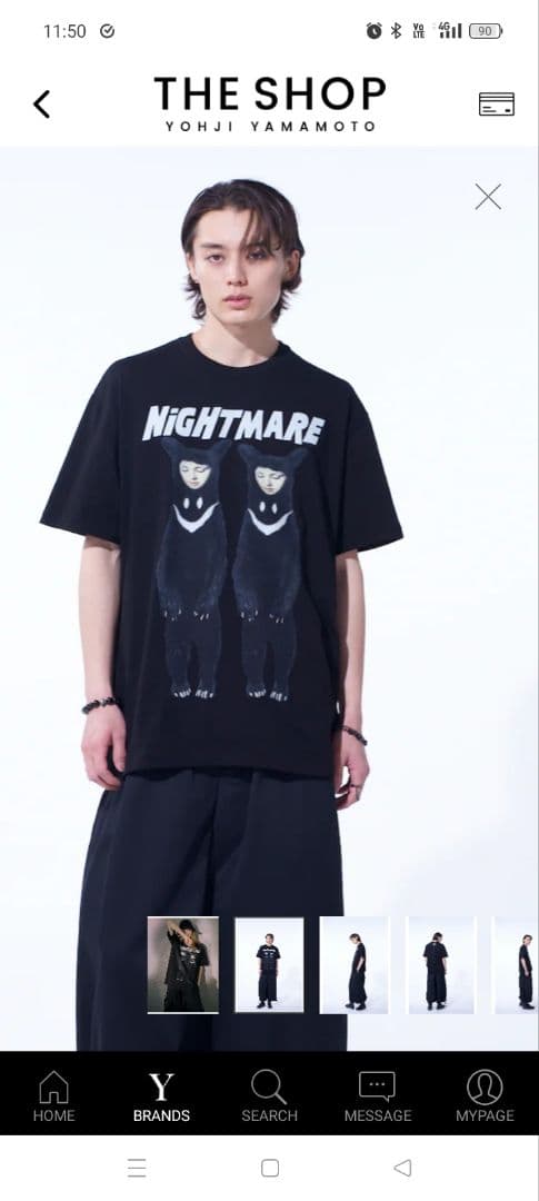 SYTE 2025ssナイトメア Tシャツ ヨウジヤマモト完売品