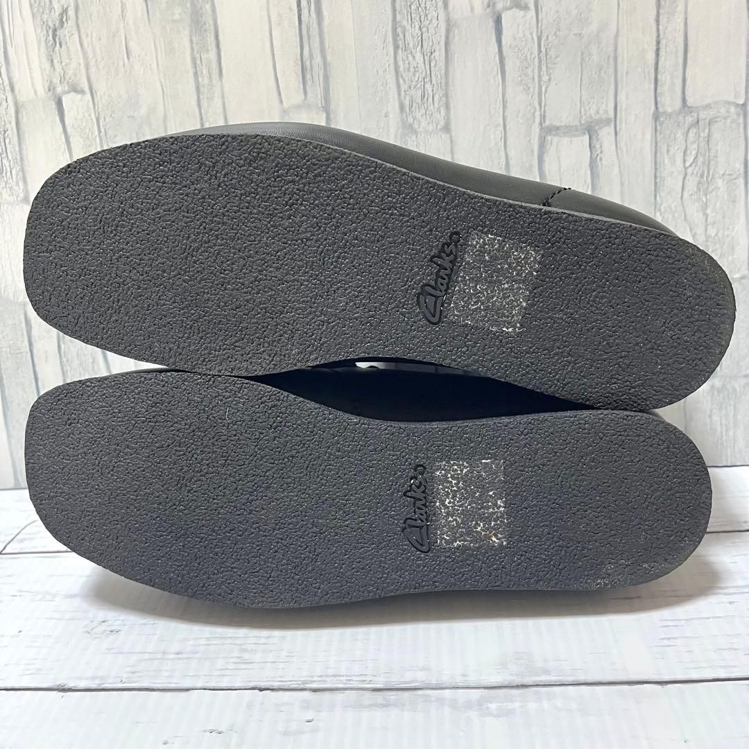 【使用１回】 Clarks ワラビー レザー ウォータープルーフ 25.5
