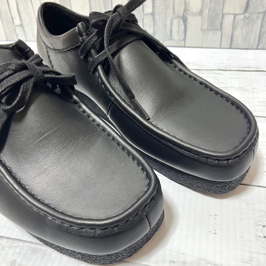 【使用１回】 Clarks ワラビー レザー ウォータープルーフ 25.5