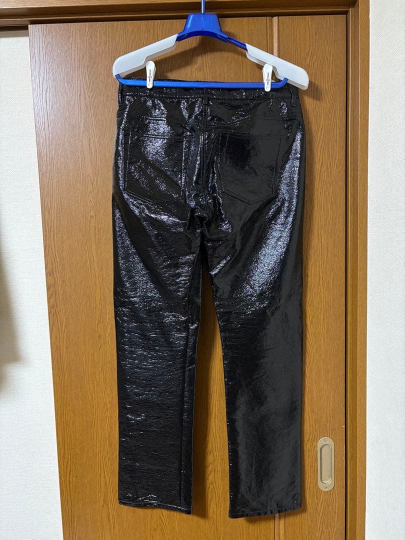 Diesel　エナメルパンツ　フェイクレザー　光沢パンツ　黒　サイズ30