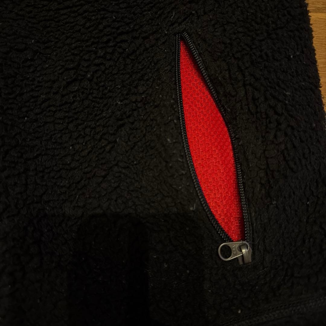 ®*️様 Patagonia ボアフリースベスト 黒/グレー　Mサイズ