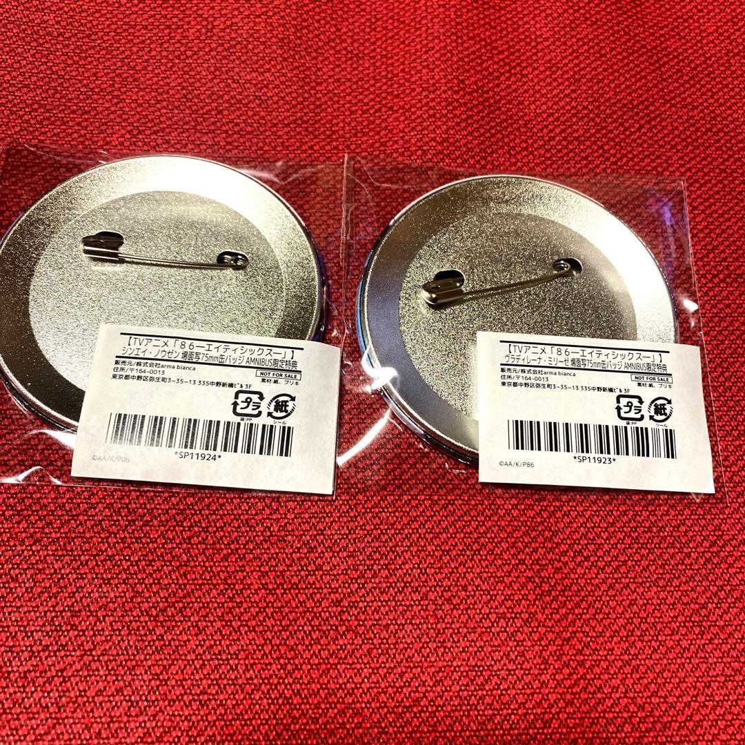 86 k エイティシックス 缶バッジ 特典 シン レーナ 最終話