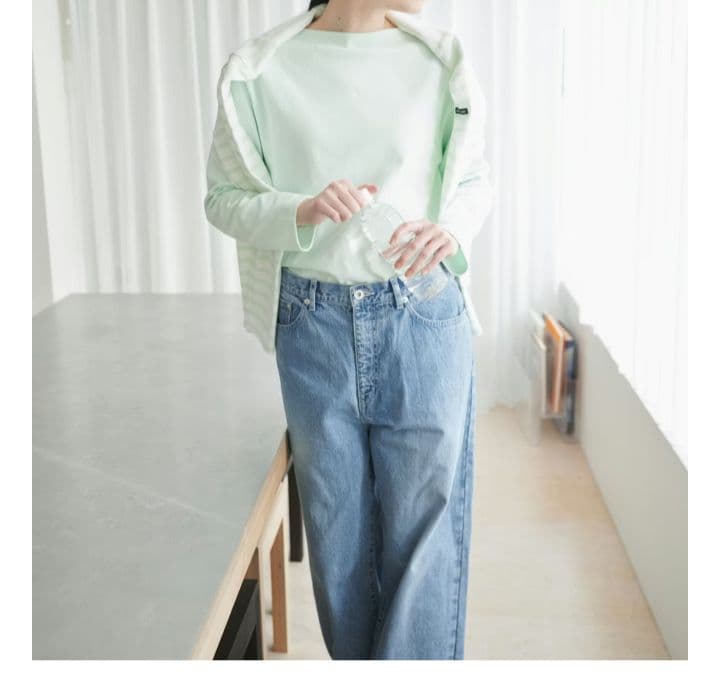 品よく、こなれる新定番のストレートデニム / M　ブルー