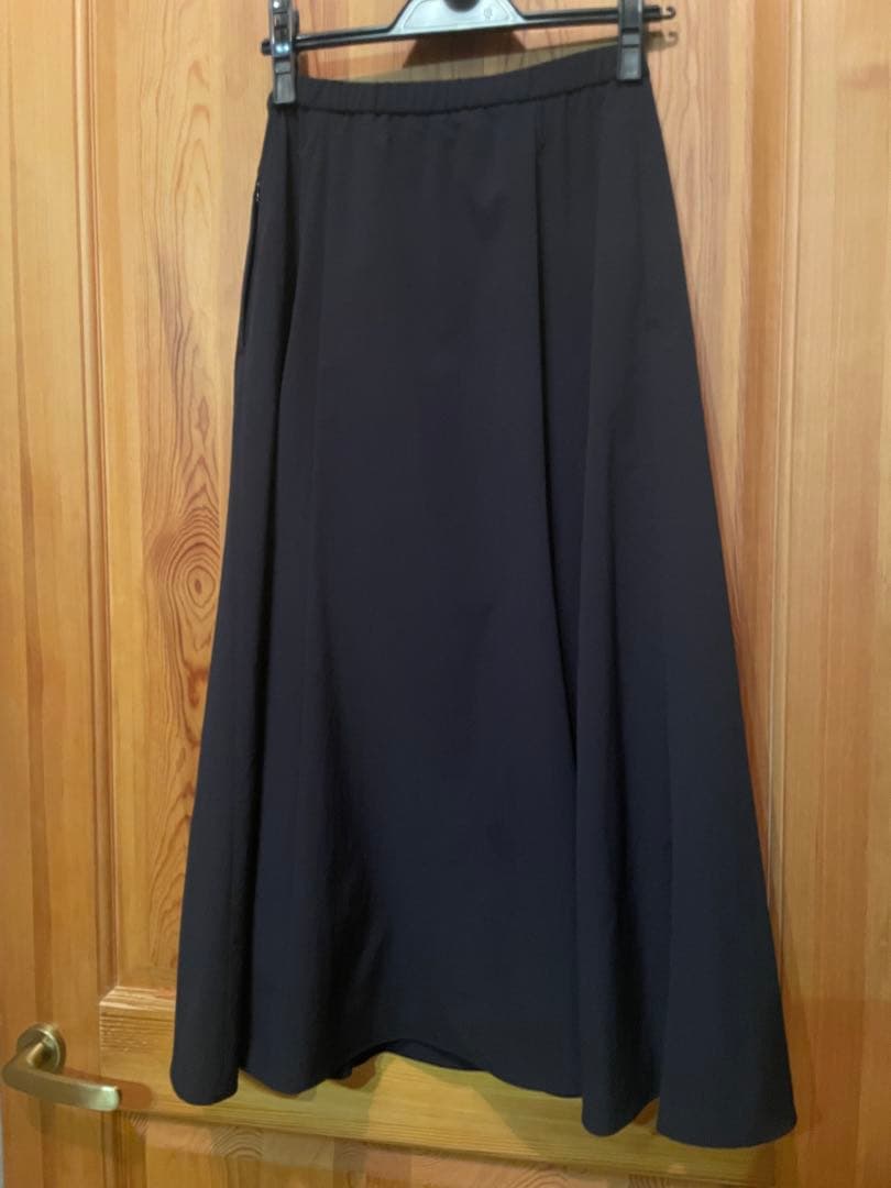 新品☆23区洗えるストレッチタイプライターフレアスカート32サイズ☆