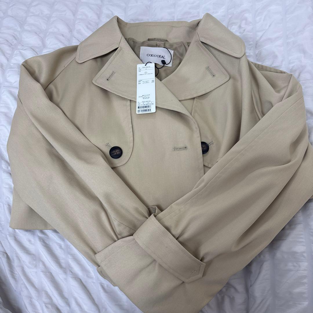 タグ付き新品 ココディール ショートトレンチコート