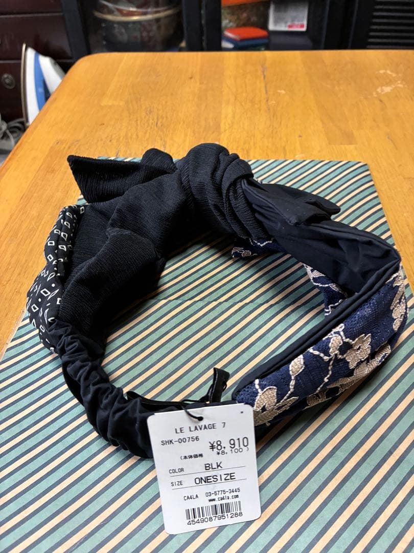★新品未使用★ CA4LALE LAVAGE 7 ヘアバンド ブラック サイズF