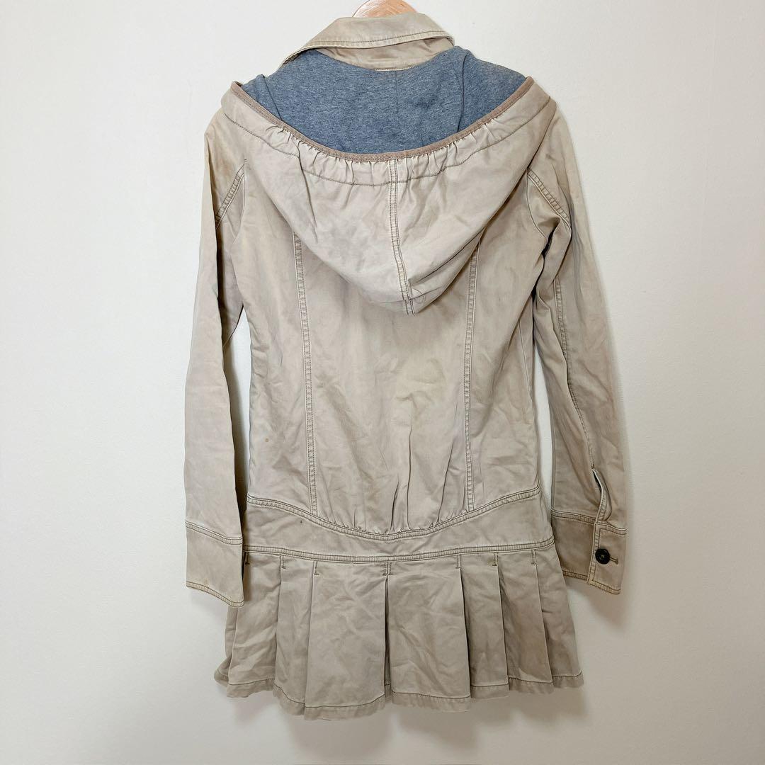 N119−2◯ DIESEL フード付き ミリタリージャケット ベージュ