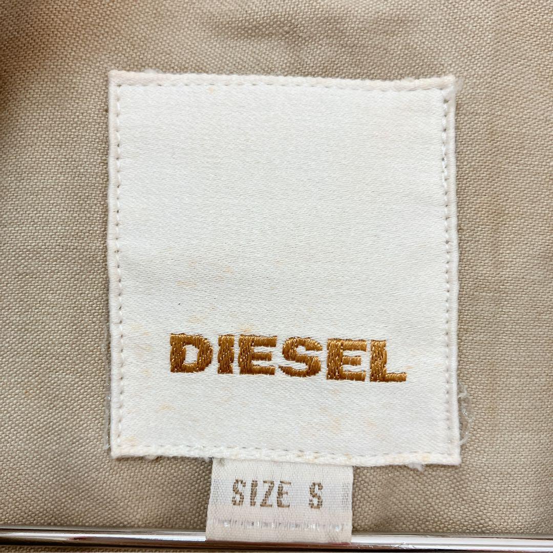 N119−2◯ DIESEL フード付き ミリタリージャケット ベージュ