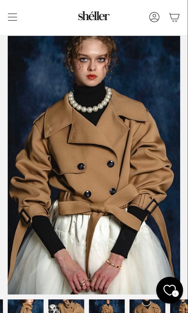 ジャケット・アウター sheller 2way short trench coat