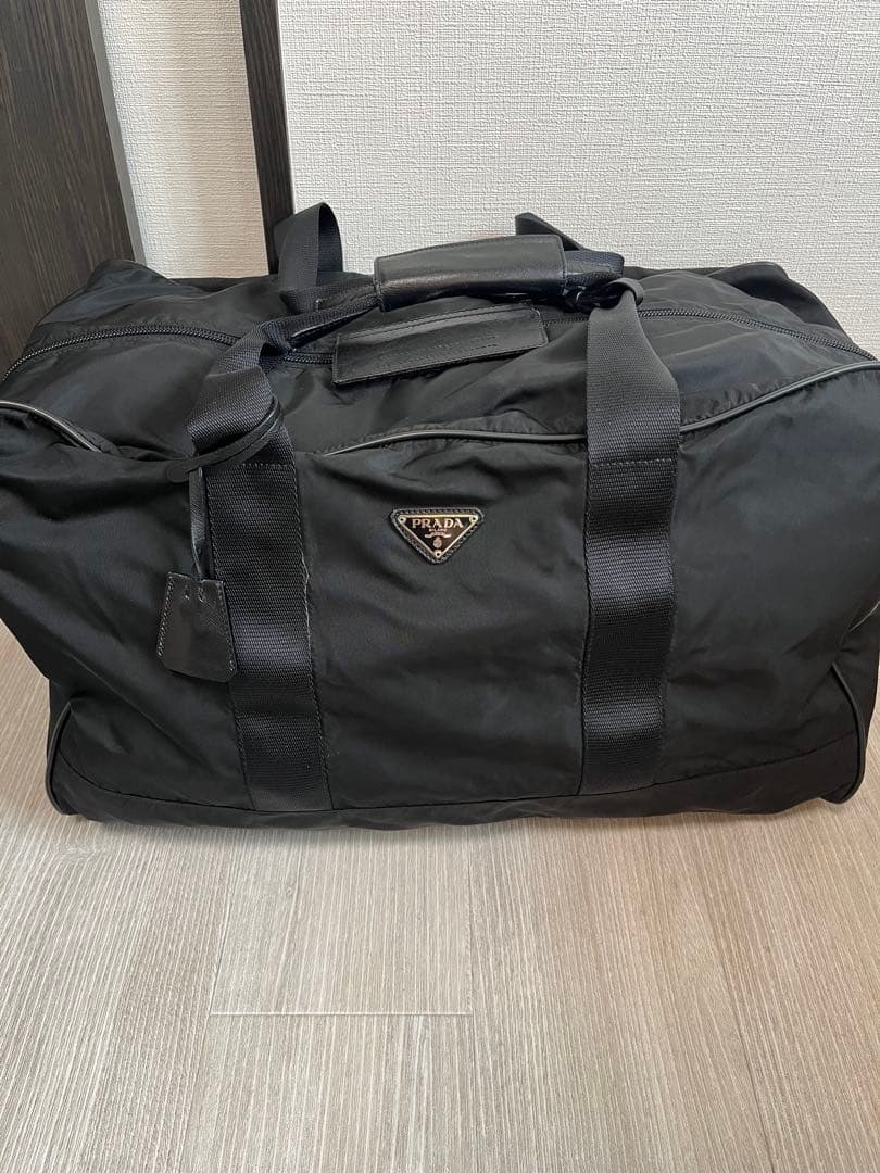 PRADA ブラック ボストンバッグ 保存袋付き