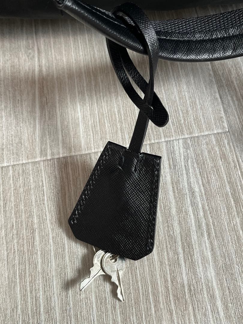 PRADA ブラック ボストンバッグ 保存袋付き