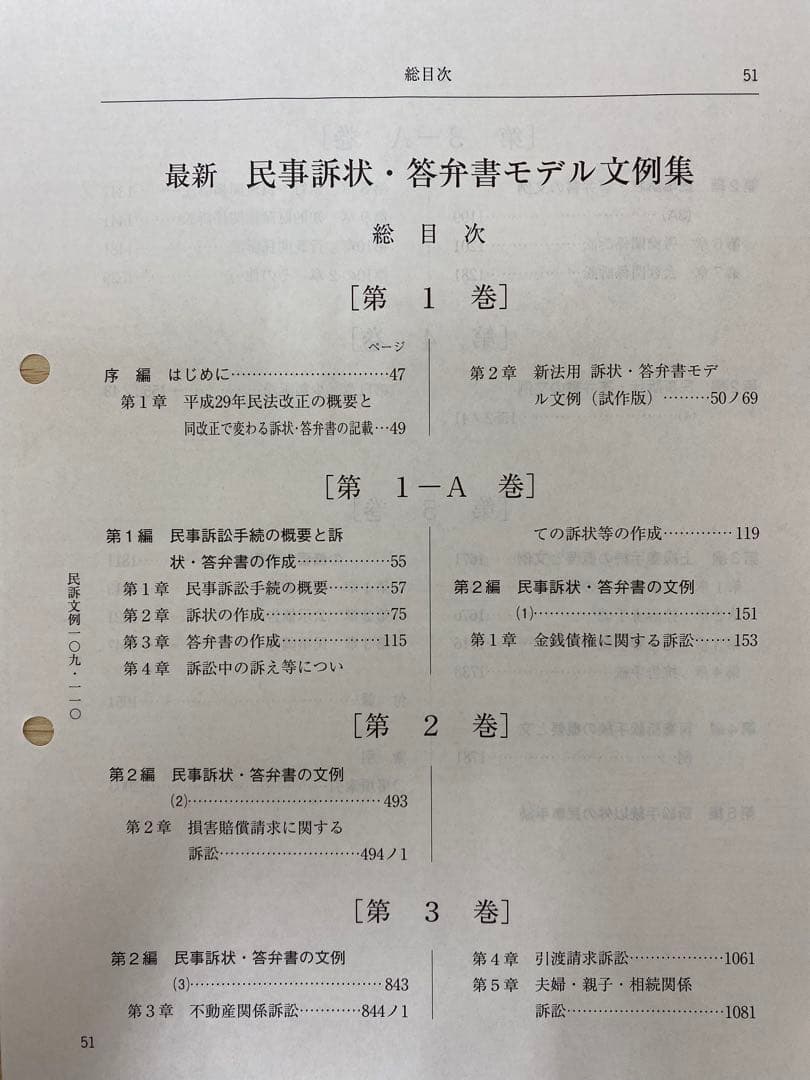 【書籍名】 編集 民事訴訟手続研究会『最新 民事訴状・答弁書　モデル文例集』
