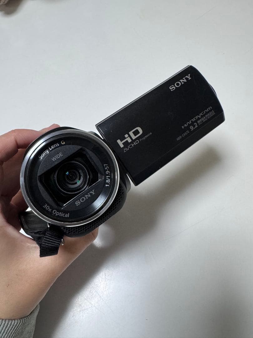 SONY ハンディカム ビデオカメラ HDR-CX670 ブラック美品 本体のみ