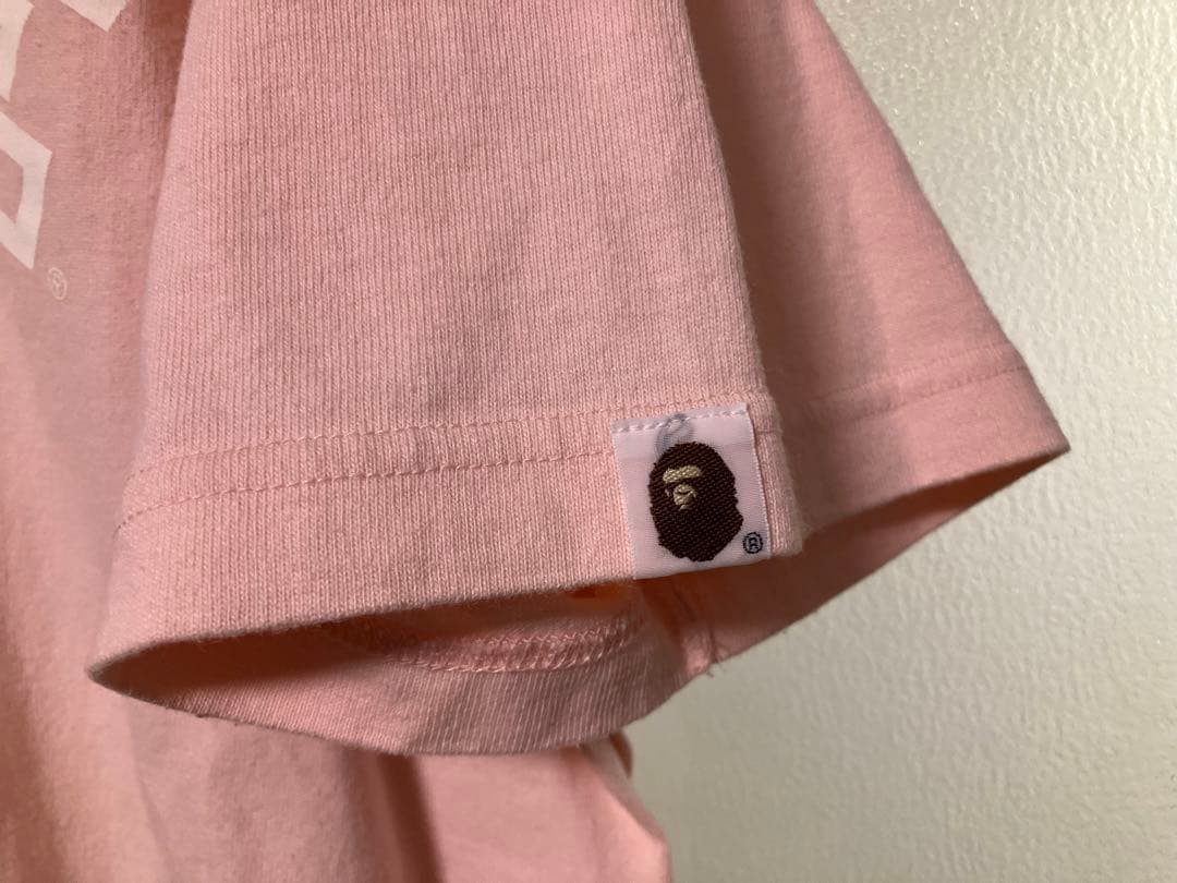 APE 90s ヴィンテージ カレッジ Tシャツ ピンク XL 美USED 希少
