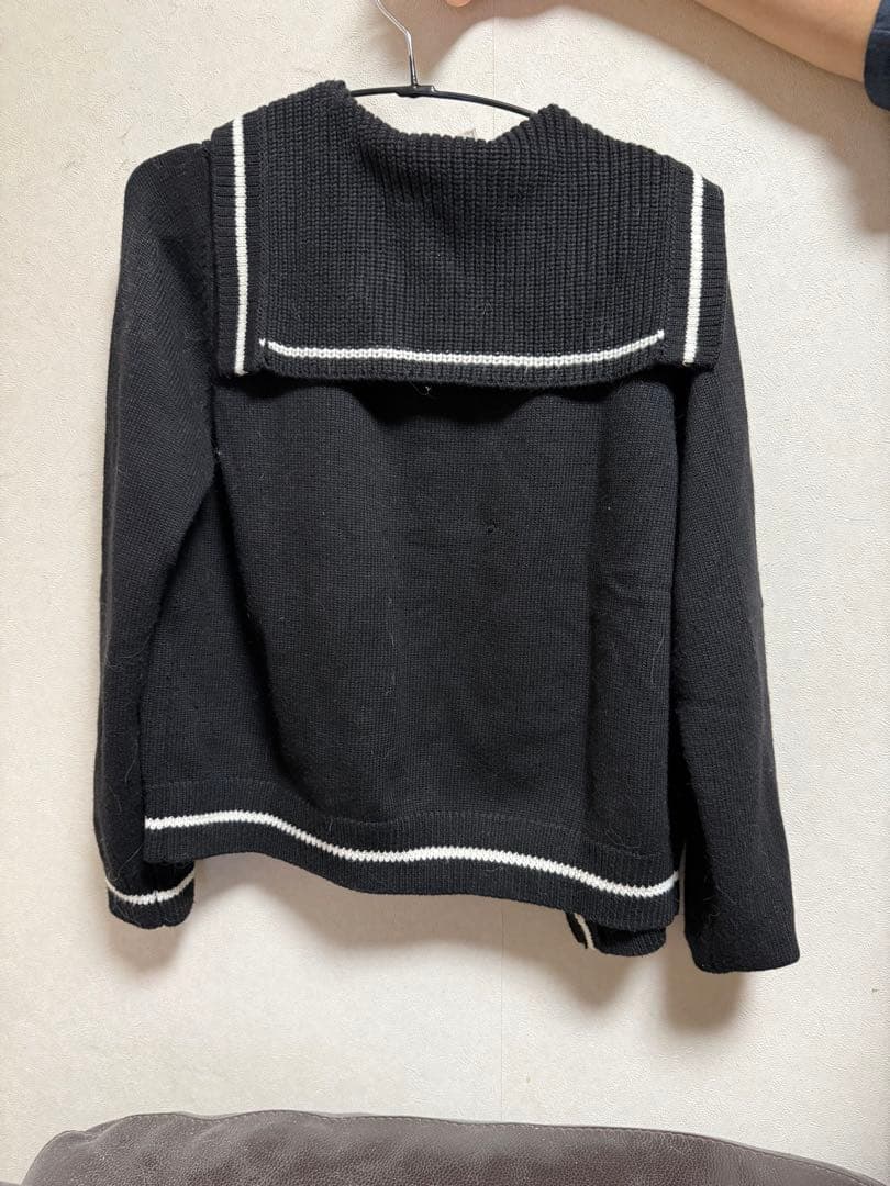 CHANEL スタッフ専用 ココマーク ロゴ入り セーラーカーディガン M