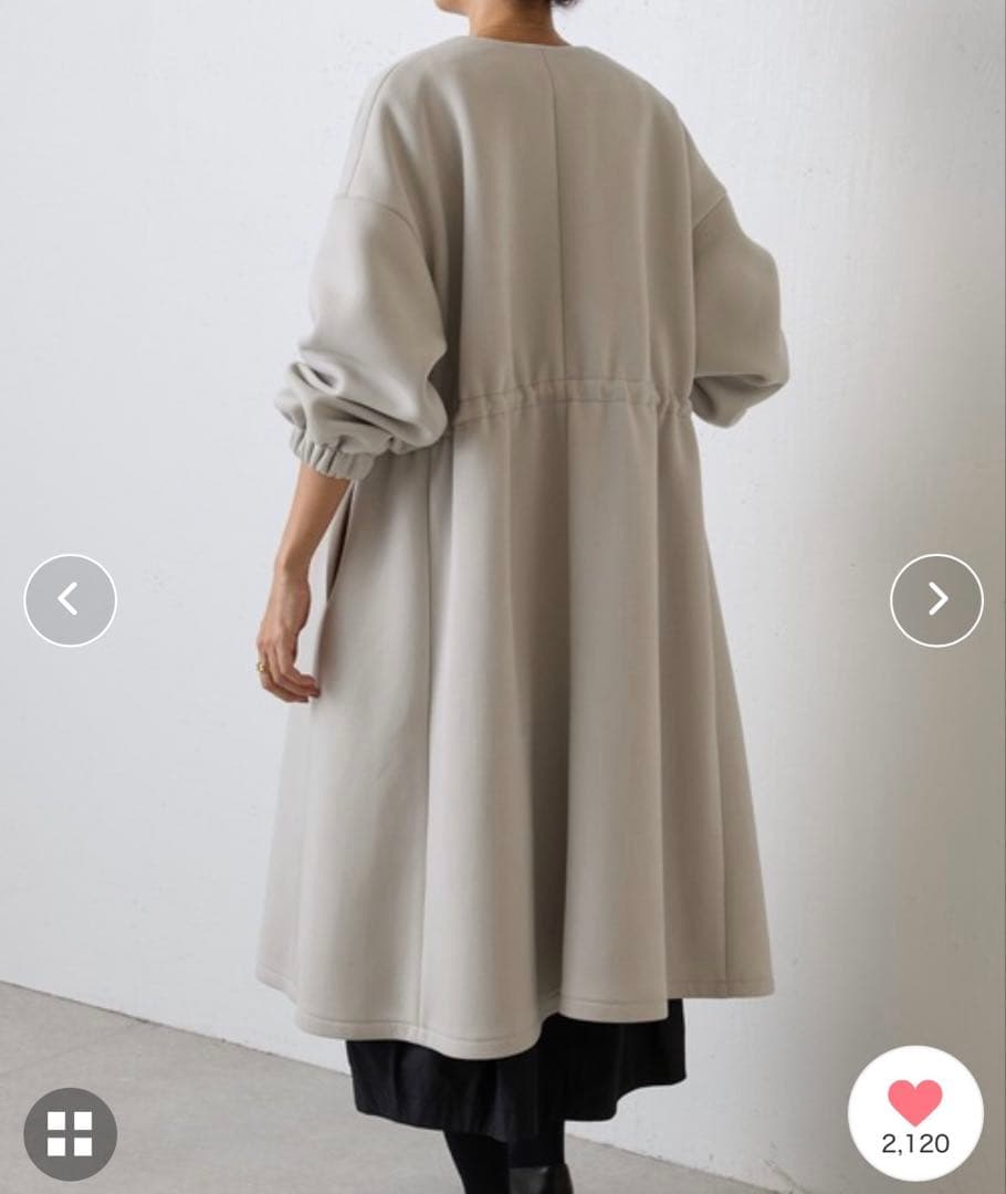 最終価格　BEARDSLEY ダンボールギャザーコート　卒入式にも