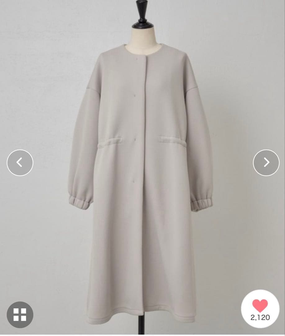 最終価格　BEARDSLEY ダンボールギャザーコート　卒入式にも