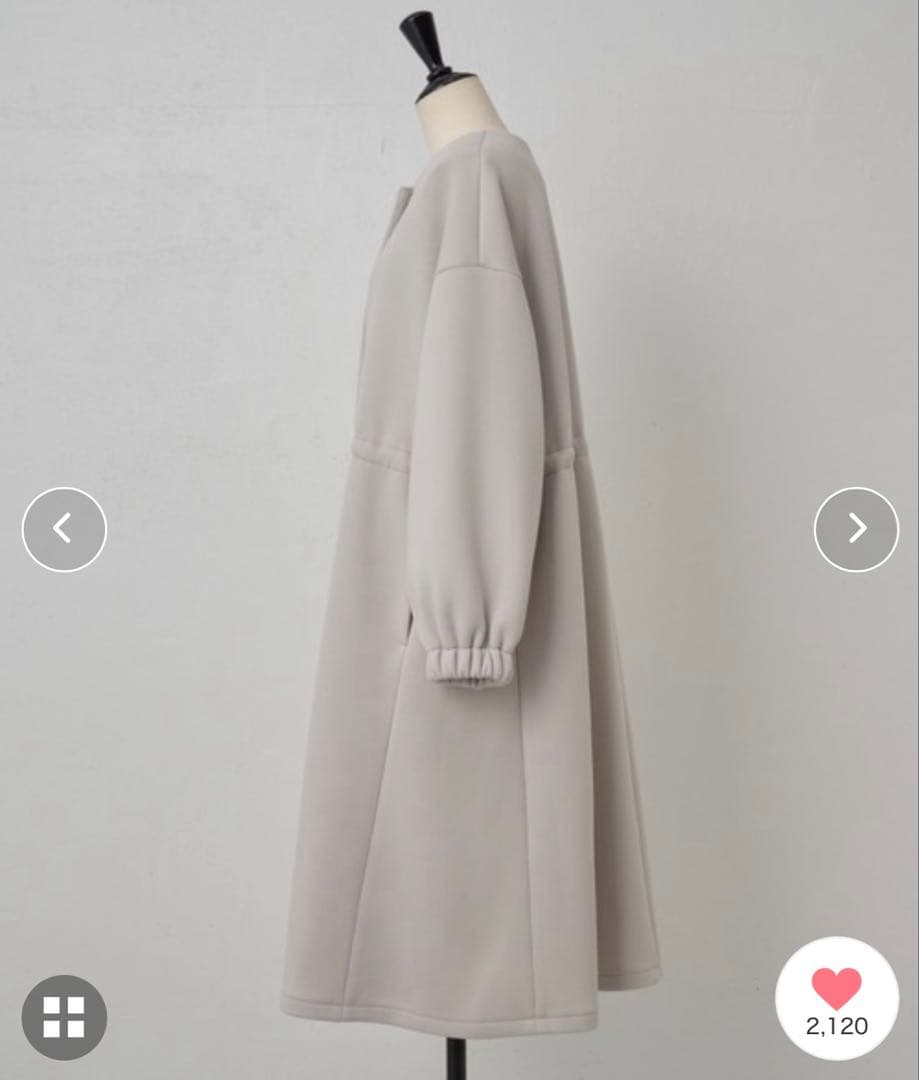 最終価格　BEARDSLEY ダンボールギャザーコート　卒入式にも