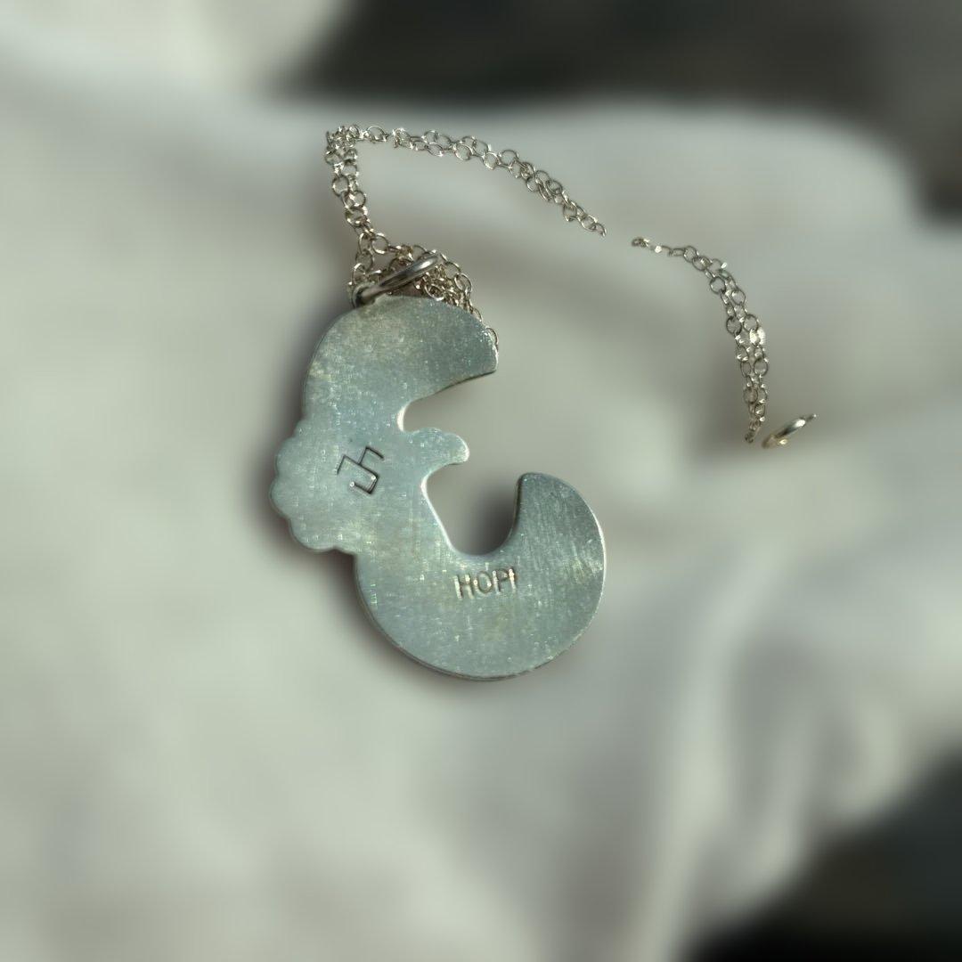 ワシモチーフネックレス　ホピ族　シルバー　超美品