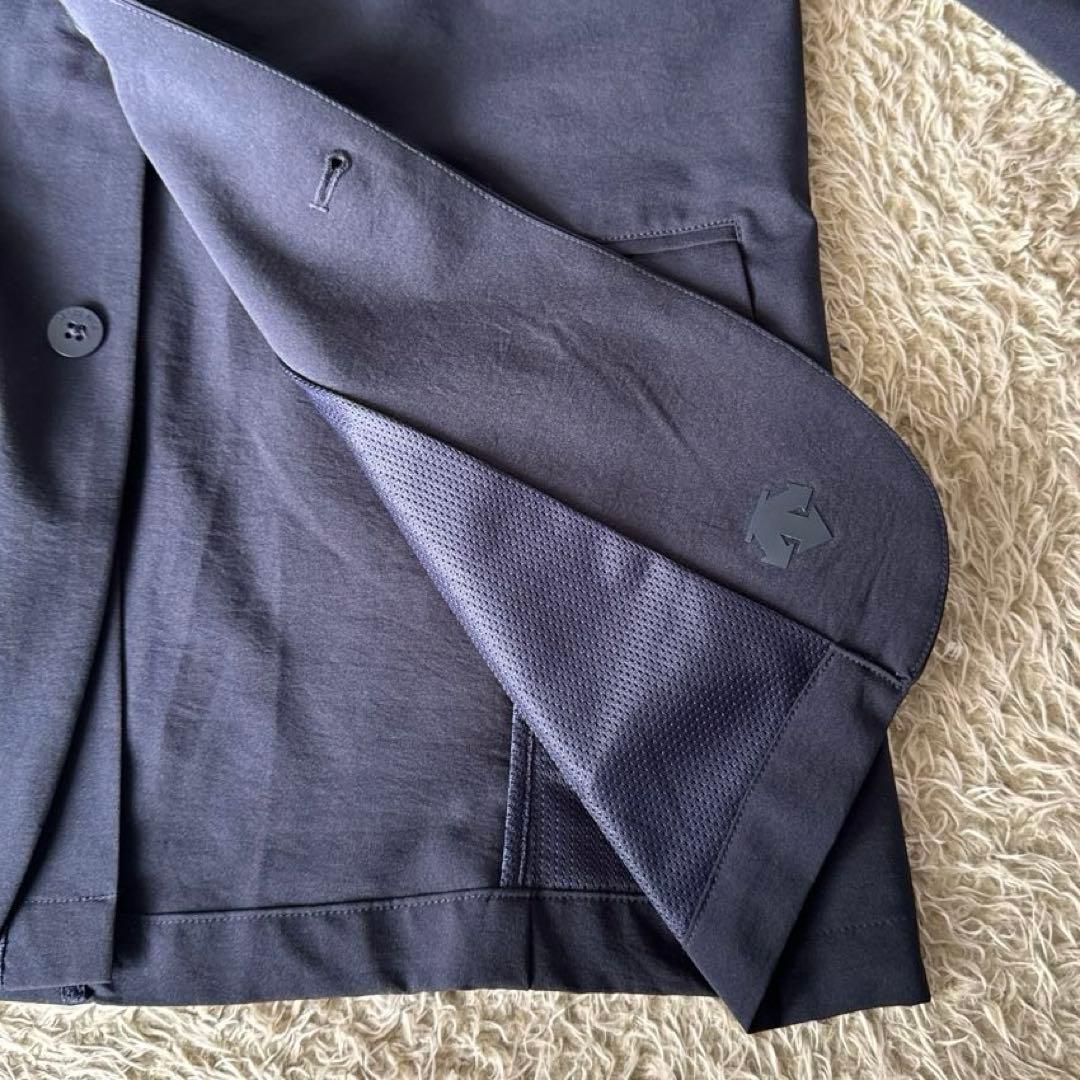 デサント　テーラードジャケット　ウォッシャブル　ネイビー　軽量　XL✨極美品✨