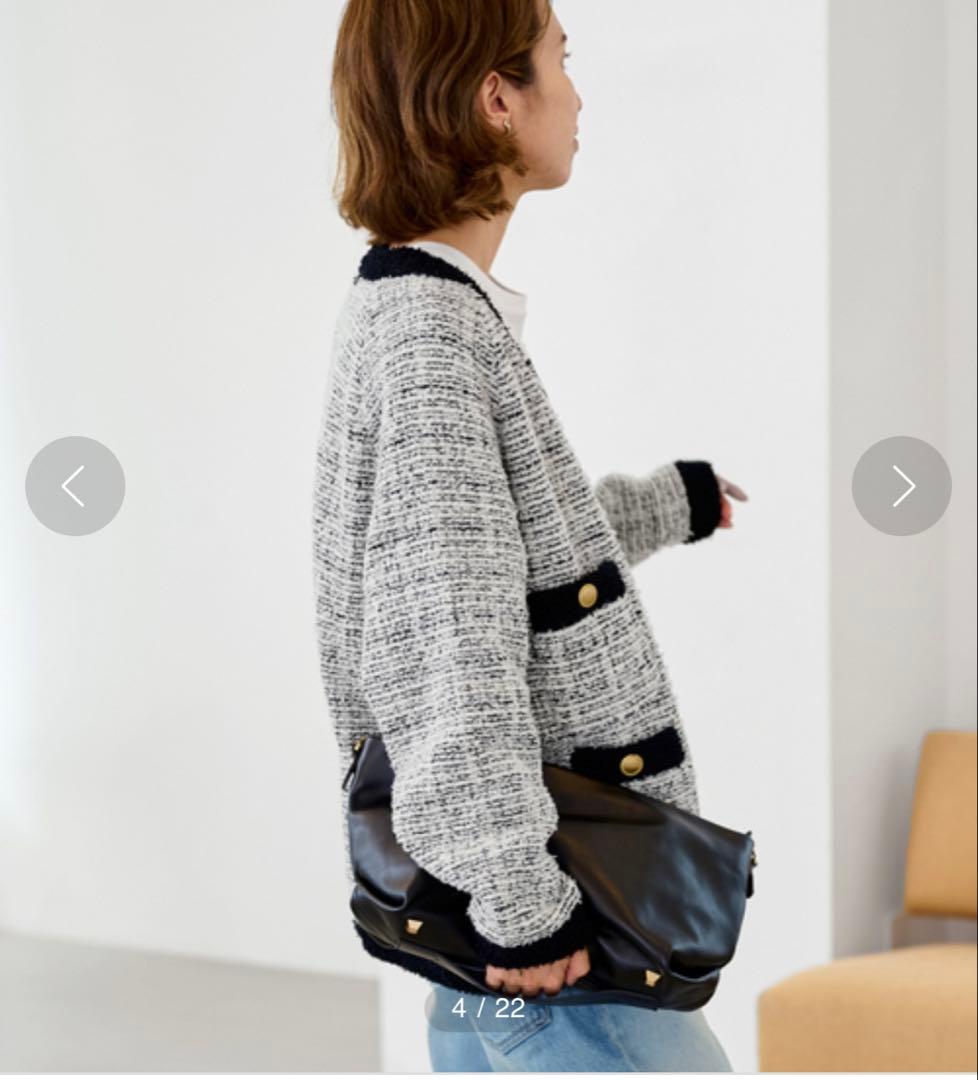 極美品✨FRAMeWORK TWEEDニットカーディガン 金ボタン