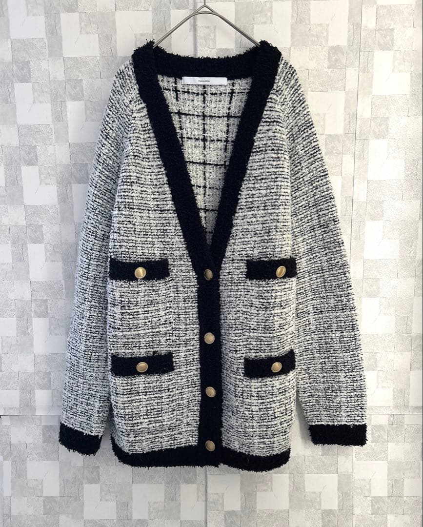 極美品✨FRAMeWORK TWEEDニットカーディガン 金ボタン