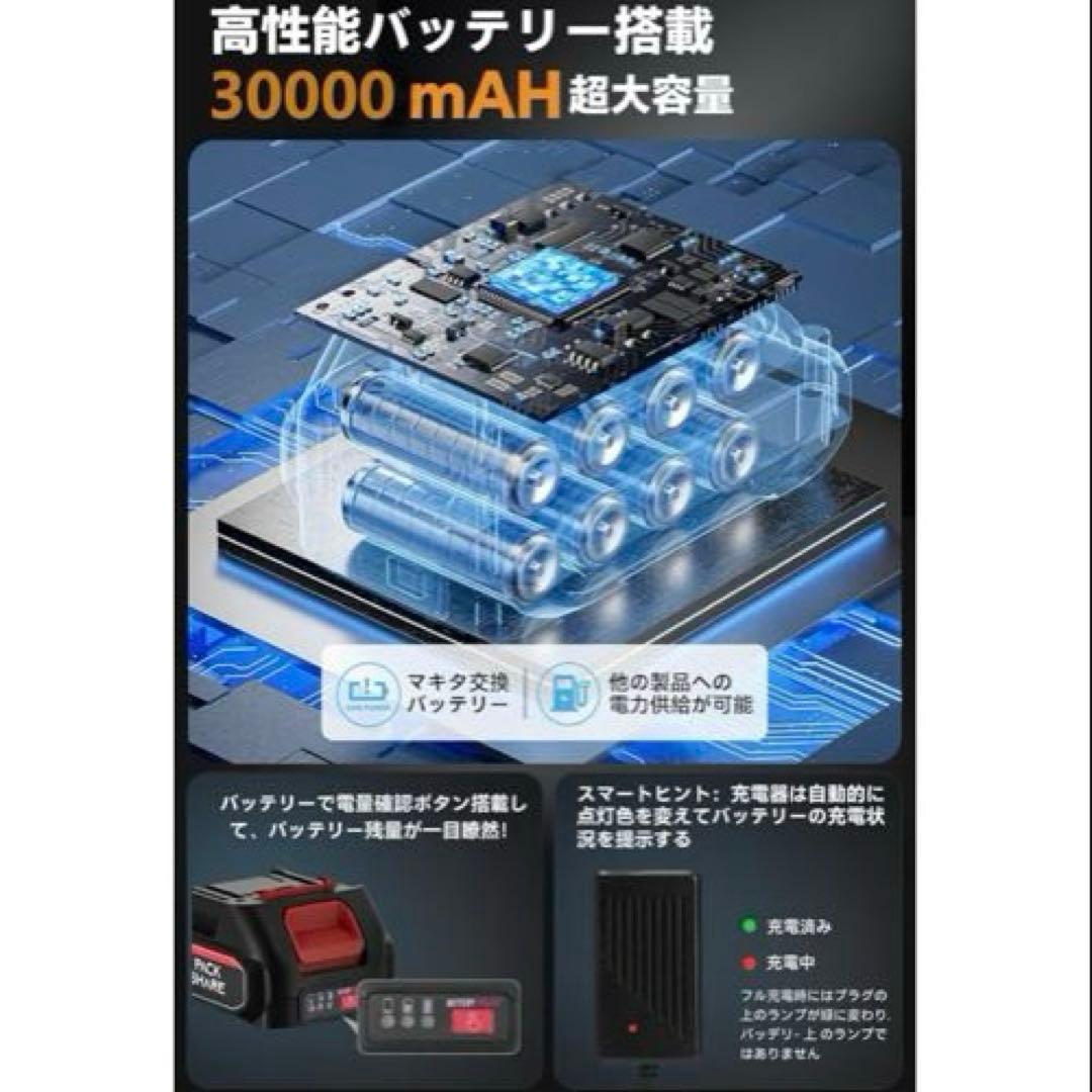 ❤️月末セール❤️高圧洗浄機 22L折り畳みバケツ付き コードレス高圧洗浄機 充電式