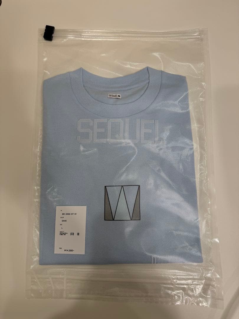 SEQUEL Tシャツ サックス ブルー L