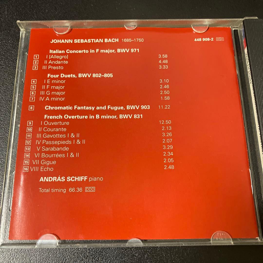 【売約済】シフ／バッハ：イタリア協奏曲、フランス風序曲、半音階的幻想曲とフーガ